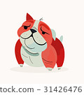 Vector illustration of funny dog 31426476