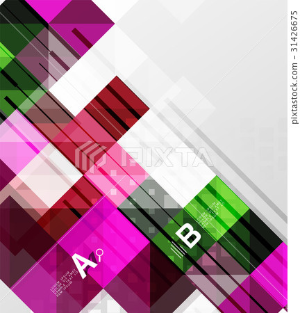 Minimalistic square shapes abstract background 31426675