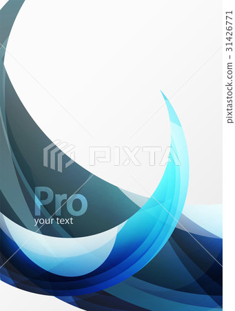 Futuristic hi-tech glass wave abstract background 31426771
