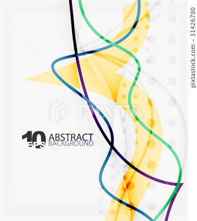 Vector wave lines abstract background 31426780