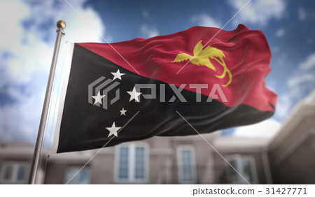 Papua New Guinea Flag 3D Rendering Papua New Guinea Flag 3D Rendering 31427771