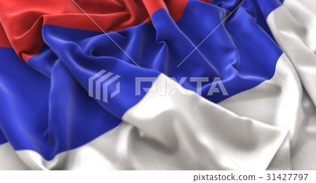 Republika Srpska Flag Ruffled Beautifully Waving 31427797