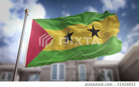 Sao Tome and Principe Flag 3D Rendering 31428052