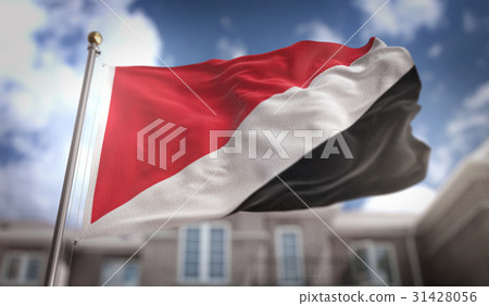 Principality of Sealand Flag 3D Rendering 31428056