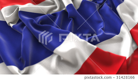 Thailand Flag Ruffled Beautifully Waving 31428166
