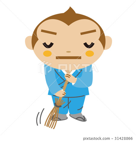 Cleaning training character 31428866