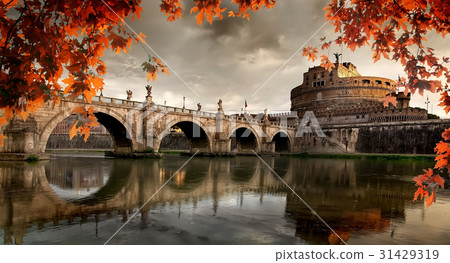 Roman castle in autumn Roman castle in autumn 31429319
