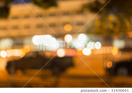night light of roadside in the city street 31430041