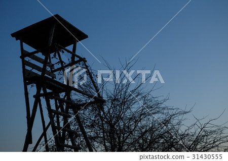 Hunting tower at sunset Hunting tower at sunset 31430555