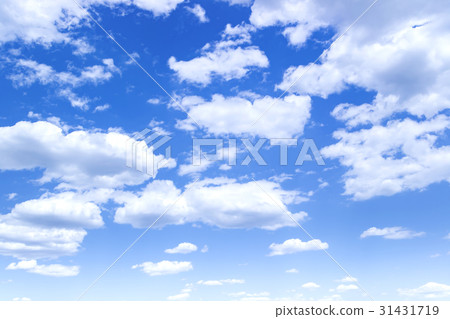 藍天天空雲彩春天天空背景材料6月拷貝空間 31431719