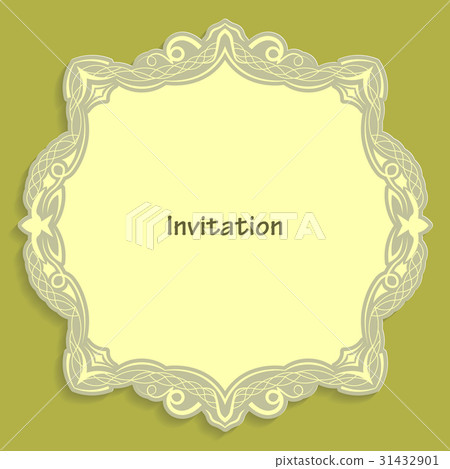 Card template for cutting out paper. 31432901