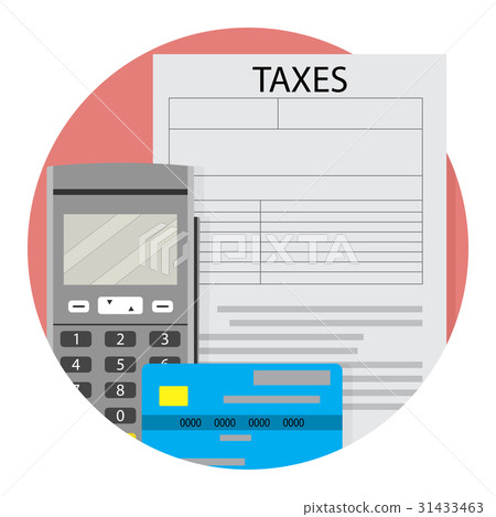 Remote taxation icon app flat Remote taxation icon app flat 31433463
