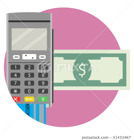 Icon of electronic money transfer application Icon of electronic money transfer application 31433467