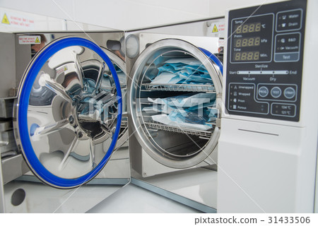 Modern laboratory autoclave sterilizer in 31433506