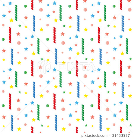Serpentine, tinsel, sequins, confetti. Pattern. 31433557