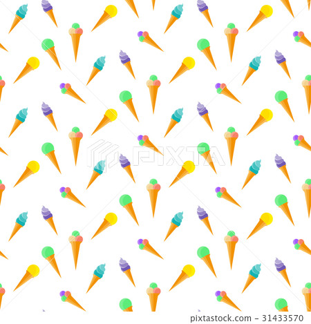 Ice cream pattern. 31433570