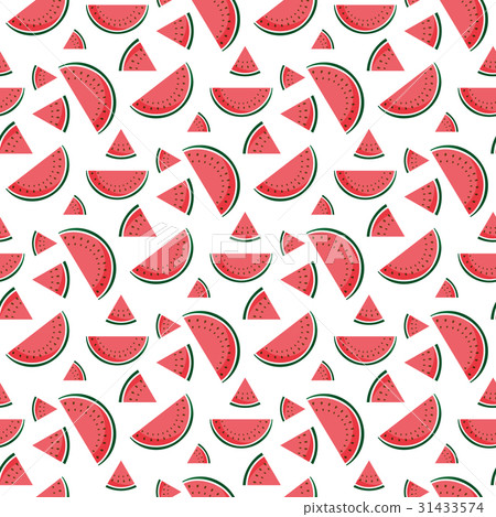 Watermelon. Pattern. Vector. Watermelon. Pattern. Vector. 31433574