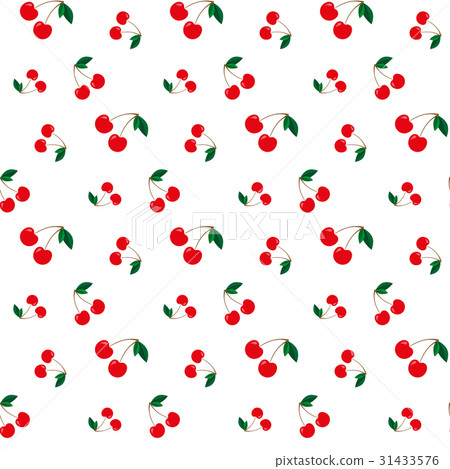 Cherry seamless pattern. Vector illustration. Cherry seamless pattern. Vector illustration. 31433576