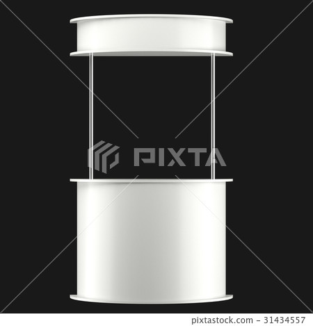 sales point stand 3d illustration 31434557