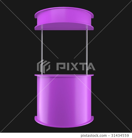 sales point stand 3d illustration 31434559
