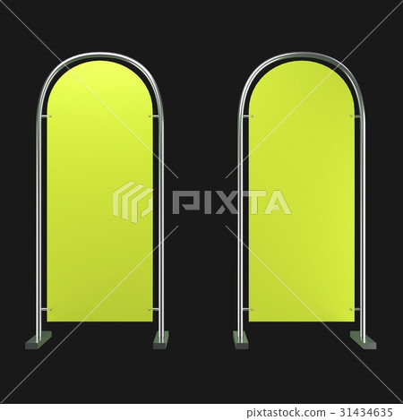 sales point stand 3d illustration 31434635