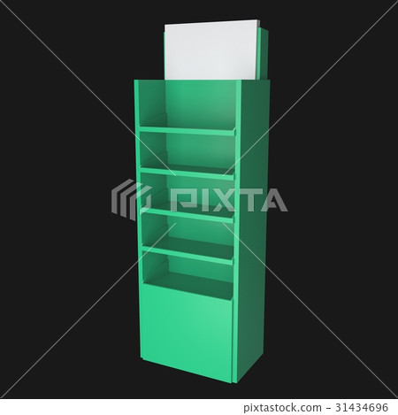 sales point stand 3d illustration 31434696