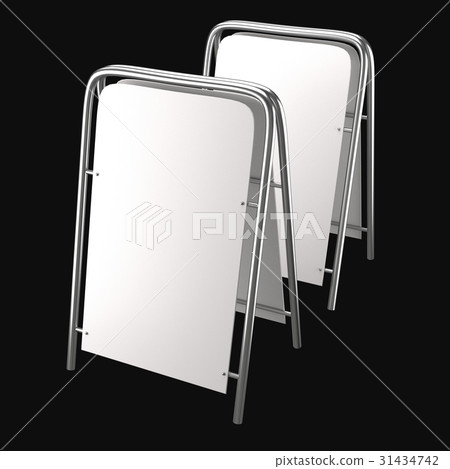 sales point stand 3d illustration 31434742
