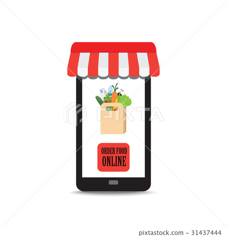 Order food online with paper bag ,food and drink. Order food online with paper bag ,food and drink. 31437444