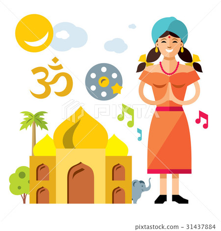 Vector India Travel Concept. Vector India Travel Concept. 31437884