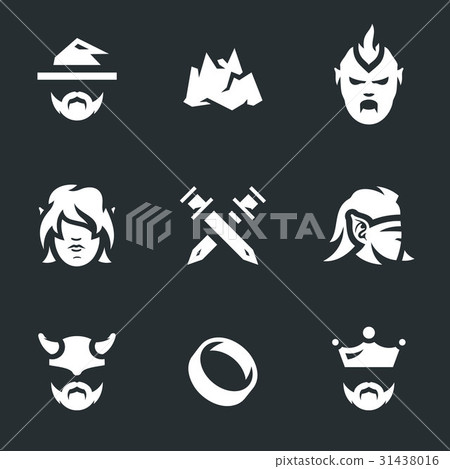 Vector Set of Fantasy story Icons. Vector Set of Fantasy story Icons. 31438016