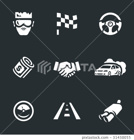 Vector Set of Street racing Icons. - Stock Illustration [31438055] - PIXTA