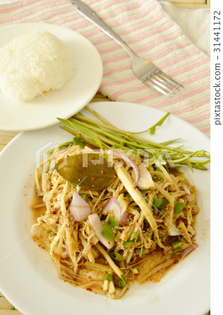 spicy shredded bamboo shoot salad Thai food spicy shredded bamboo shoot salad Thai food 31441172