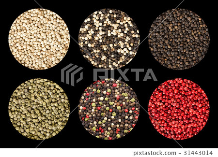 Six variations of peppercorns in circles 31443014