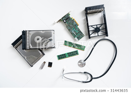 Different memory cards and other electronic parts Different memory cards and other electronic parts 31443635