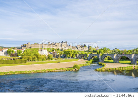 Historic fortified city city Carcassonne 31443662