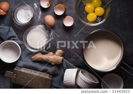 Ingredients for Catalan cream on the stone 31443933