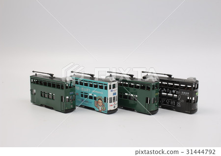 Tram isolated on white background. Tram isolated on white background. 31444792