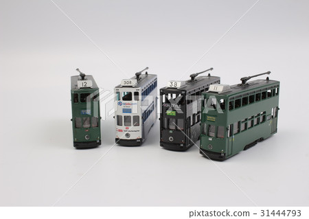 Tram isolated on white background. Tram isolated on white background. 31444793