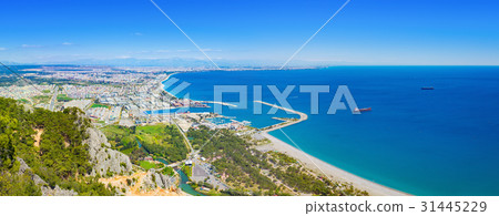 Popular seaside resort city Antalya, Turkey 31445229