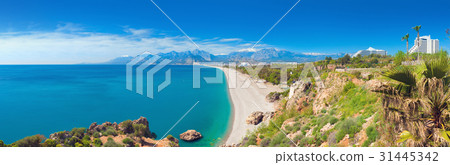 Konyaalti beach in resort city Antalya, Turkey Konyaalti beach in resort city Antalya, Turkey 31445342