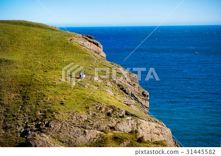 A loving young couple in the background of a 31445582