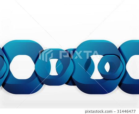 Geometric abstract background, cut chain shapes or Geometric abstract background, cut chain shapes or 31446477