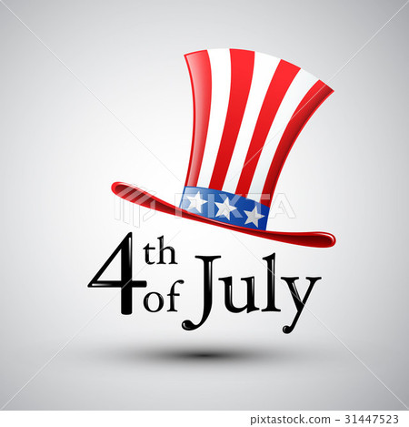 Happy 4Th of July , American flag in a Hat 31447523