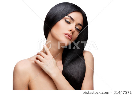 Beautiful Young Woman with Clean healthy hair Beautiful Young Woman with Clean healthy hair 31447571