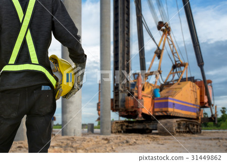 Machine for piling. Construction machinery 31449862