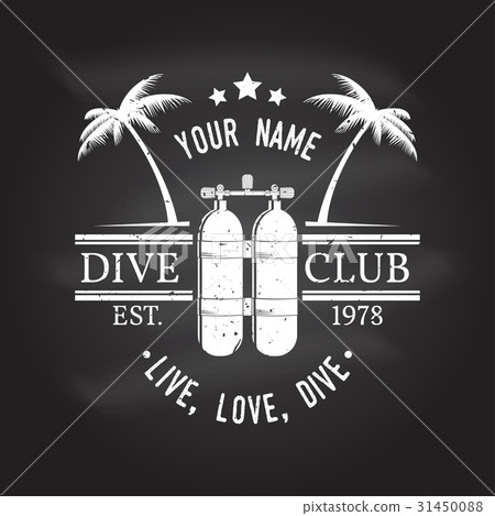 Scuba diving club. Vector illustration. Scuba diving club. Vector illustration. 31450088