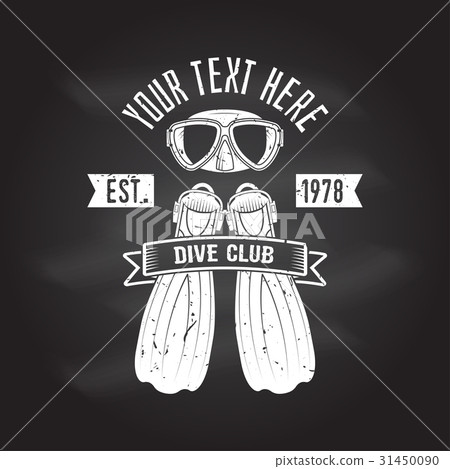 Scuba turtle dive club. Vector illustration. Scuba turtle dive club. Vector illustration. 31450090