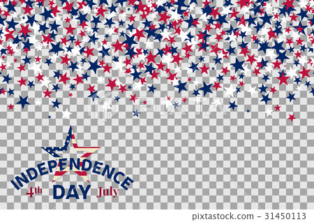 Seamless pattern with stars for 4th of July 31450113