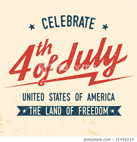 4th of july design in retro style. 31450114