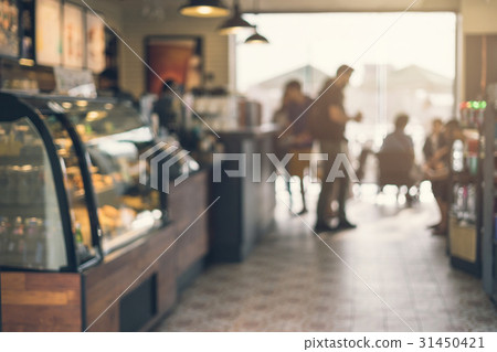 Abstract blurred image of coffee shop Abstract blurred image of coffee shop 31450421
